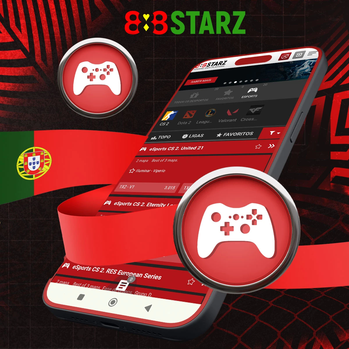 Principais mercados de esport no 888Starz