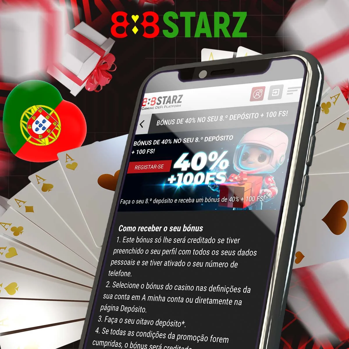 Como funciona o bónus de recarga do 8º depósito do 888Starz?
