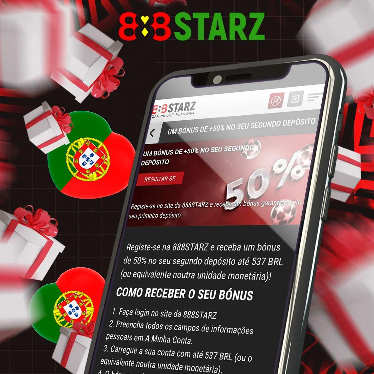Termos e condições do bónus de segundo depósito no 888Starz