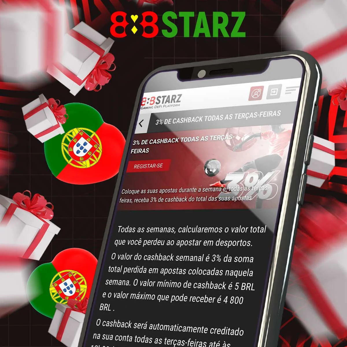 Termos e condições do bónus desportivo de terça-feira no 888Starz