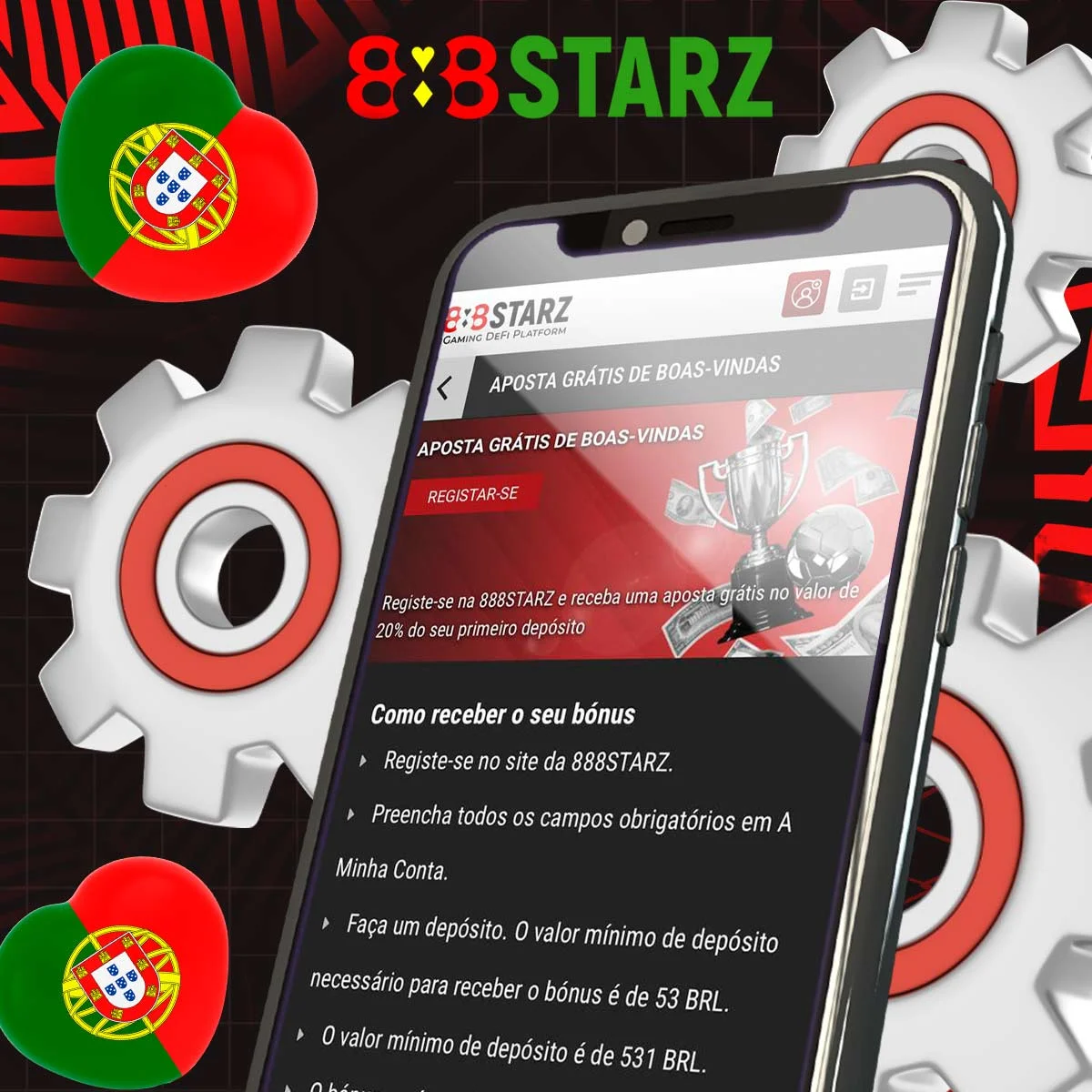 Principais características do bónus de boas-vindas do 888Starz